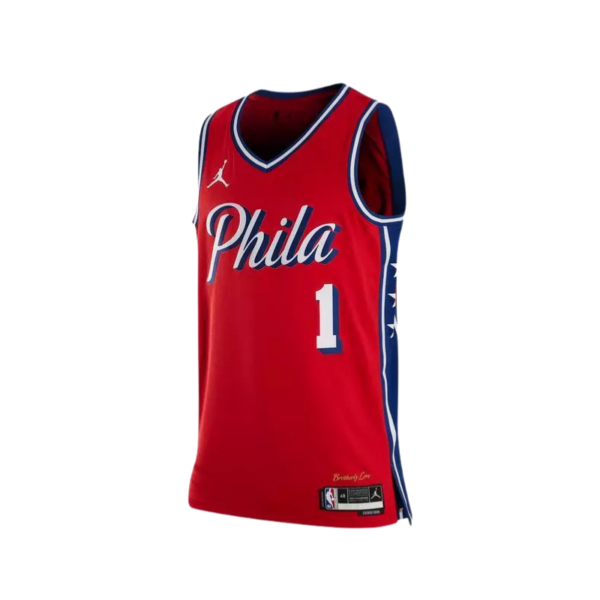 Nike Harden Philadelphia 76ers NBA Statement Jersey Red