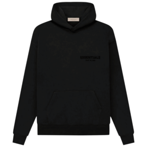 Fear of God Essentials Pullover Chest Logo Hoodie Stretch Limo / Black