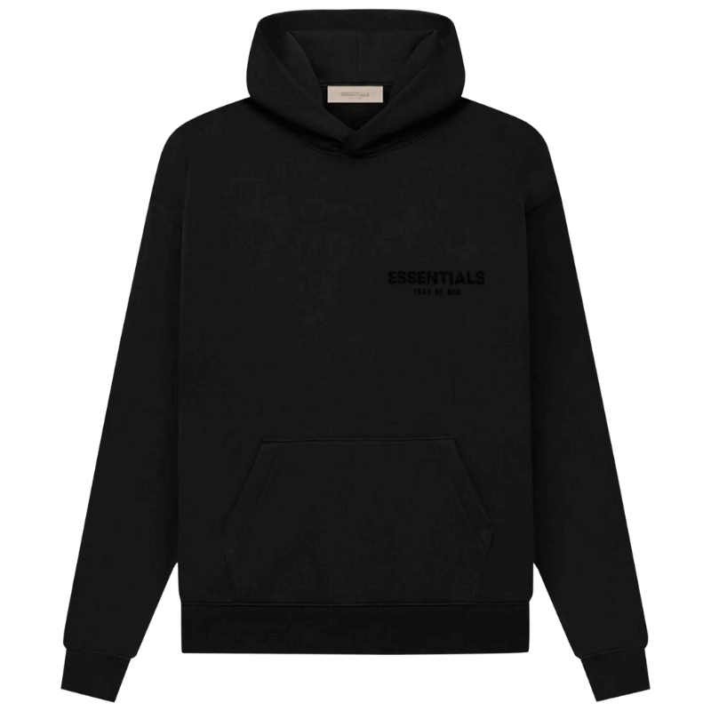 Fear of God Essentials Pullover Chest Logo Hoodie Stretch Limo / Black