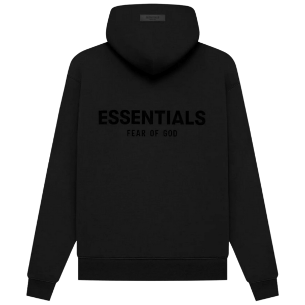 Fear of God Essentials Pullover Chest Logo Hoodie Stretch Limo / Black