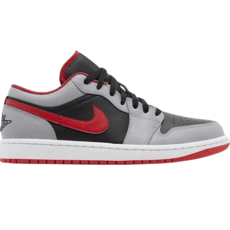 Jordan 1 Low Black Light Smoke Grey Gym Red