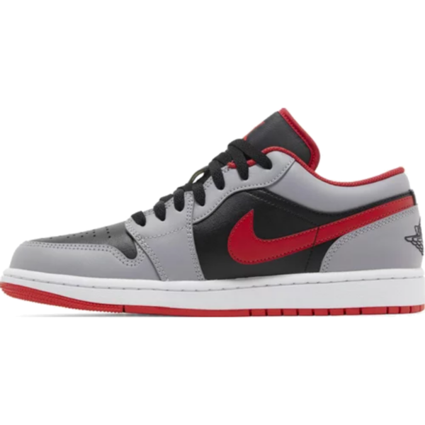 Jordan 1 Low Black Light Smoke Grey Gym Red