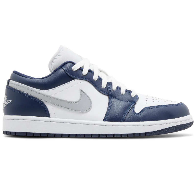 Jordan 1 Low Wolf Grey Midnight Navy