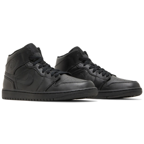 Jordan 1 Mid Triple Black - Image 5