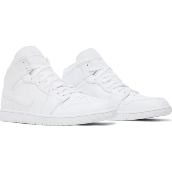 Jordan 1 Mid Triple White (2022/2023)