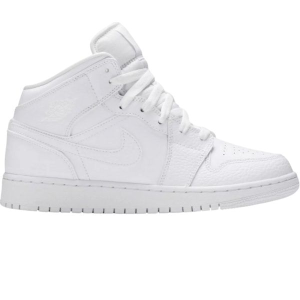 Jordan 1 Mid Triple White (GS)