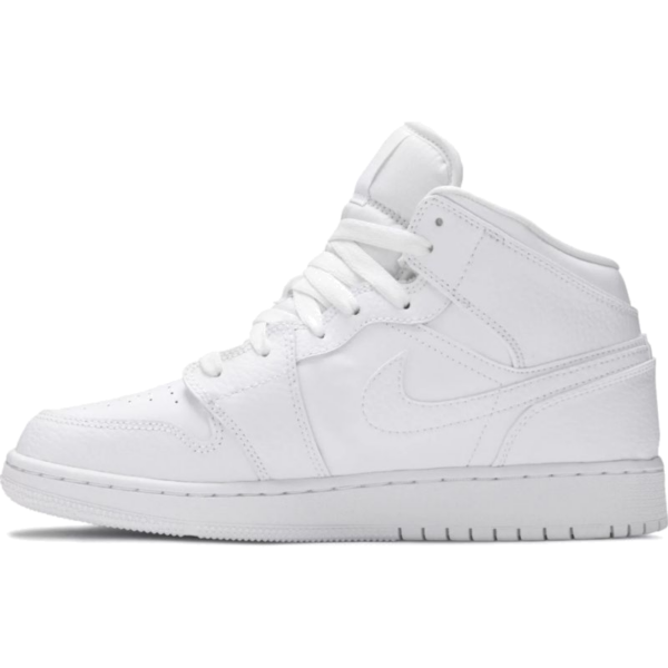 Jordan 1 Mid Triple White (GS)