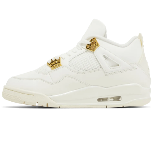 Jordan 4 Retro Metallic Gold (Women's) - Image 2