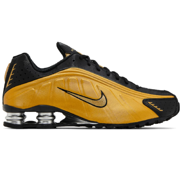 Nike Shox R4 Black Metallic Gold (Women's)