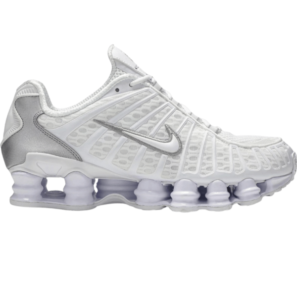 Nike Shox TL White Metallic Silver Max Orange (Women's)