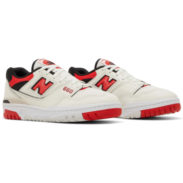 New Balance 550 Sea Salt True Red