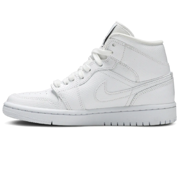 Jordan 1 Mid White Snakeskin (Women's) - Image 2