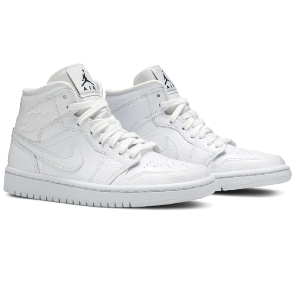 Jordan 1 Mid White Snakeskin (Women's) - Image 5