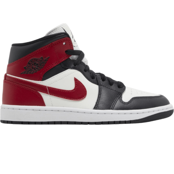 Jordan 1 Mid Gym Red Off Noir (Women's)