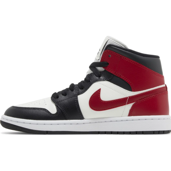 Jordan 1 Mid Gym Red Off Noir (Women's)