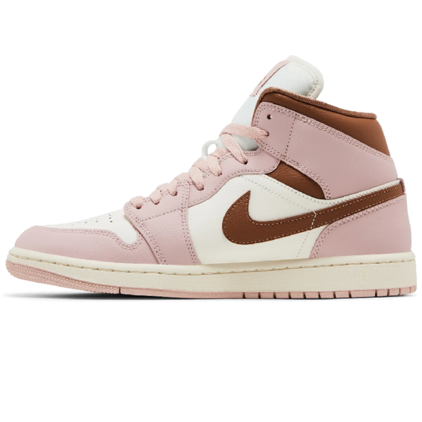 Jordan 1 Mid Pink Oxford Brown (Women's) - Image 2