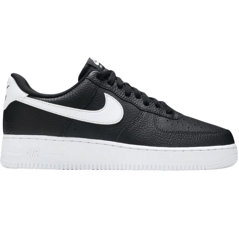 Nike Air Force 1 Low '07 Black White Pebbled Leather