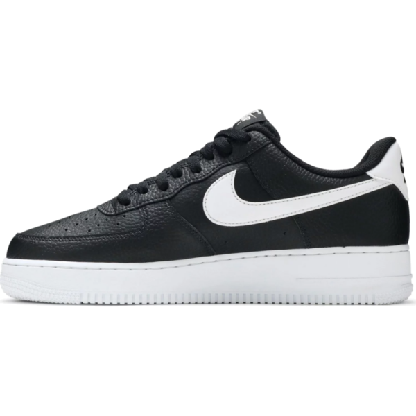 Nike Air Force 1 Low '07 Black White Pebbled Leather