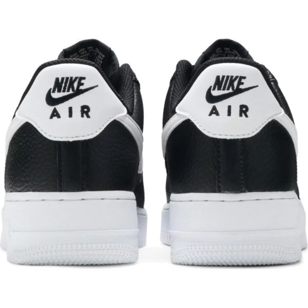 Nike Air Force 1 Low '07 Black White Pebbled Leather