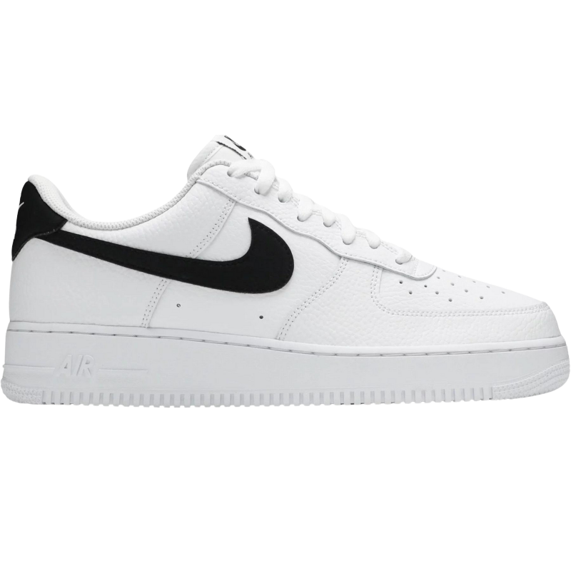 Nike Air Force 1 Low '07 White Black Pebbled Leather