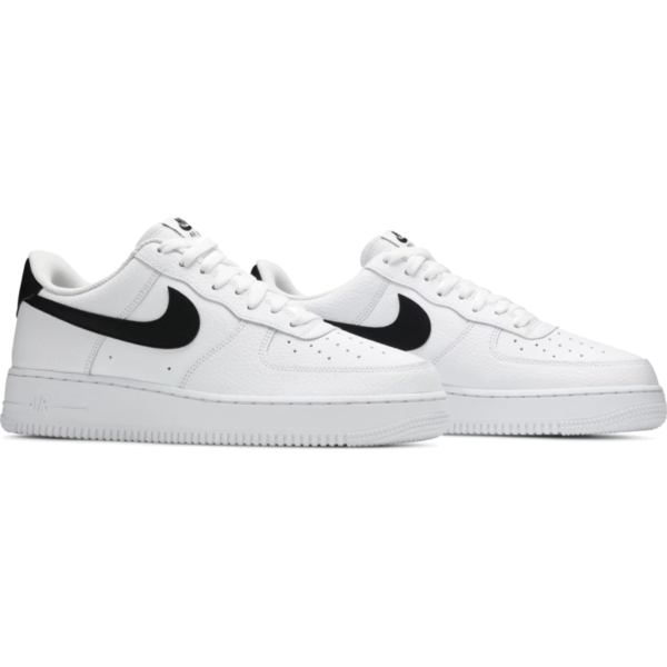 Nike Air Force 1 Low '07 White Black Pebbled Leather