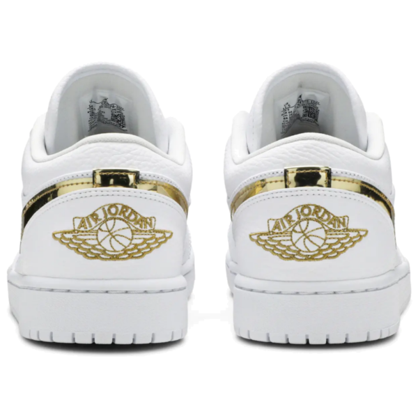 Jordan 1 Low White Metallic Gold (Women's)