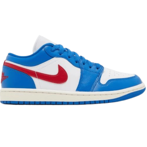 Jordan 1 Low Sport Blue Gym Red (Women's)