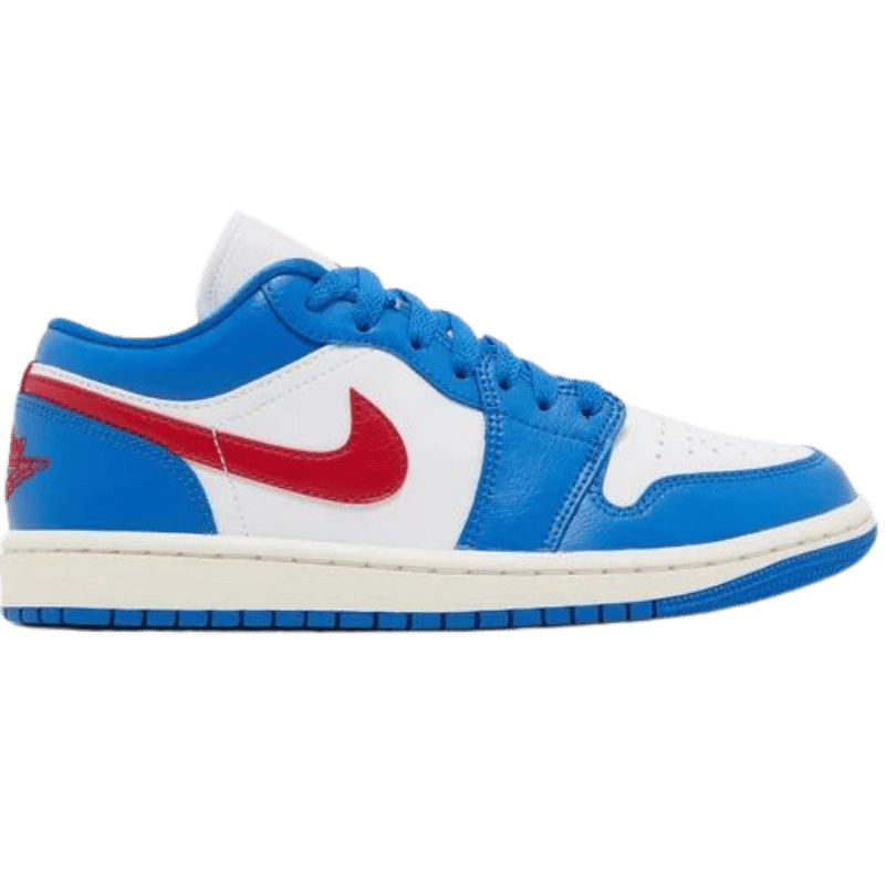 Jordan 1 Low Sport Blue Gym Red (Women's)