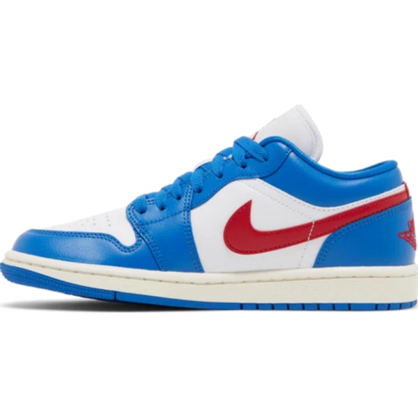 Jordan 1 Low Sport Blue Gym Red (Women's)