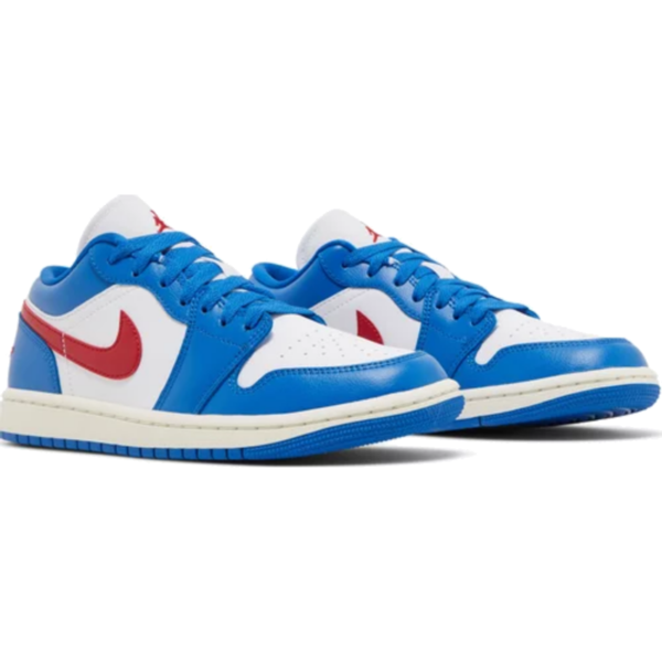 Jordan 1 Low Sport Blue Gym Red (Women's)