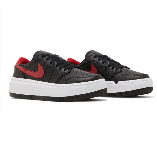 Jordan 1 Elevate Low Black Gym Red White (Women's)