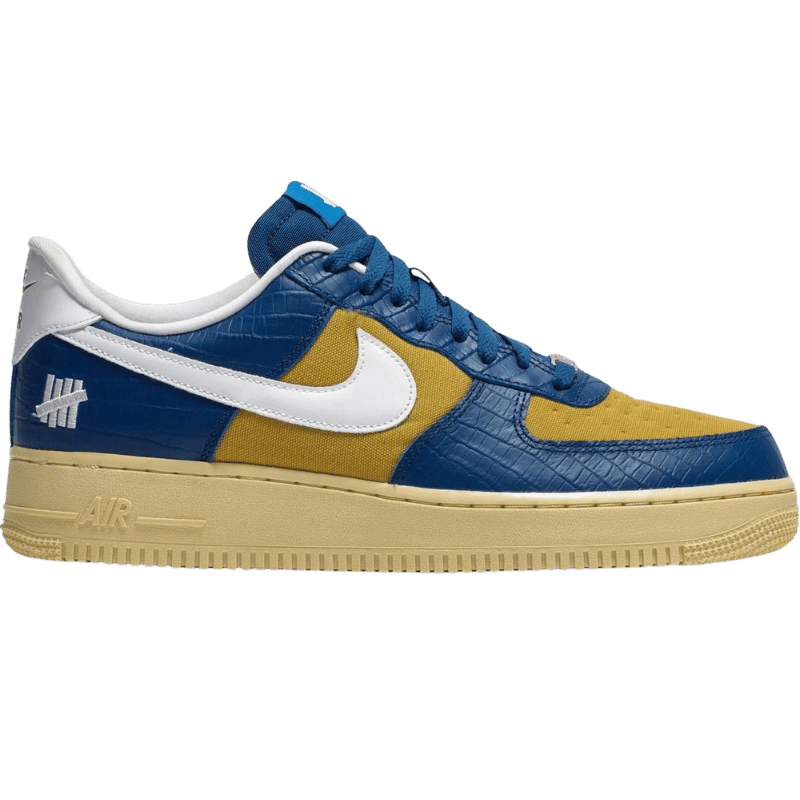 Nike Air Force 1 Low SP Undefeated 5 On It Blue Yellow Croc