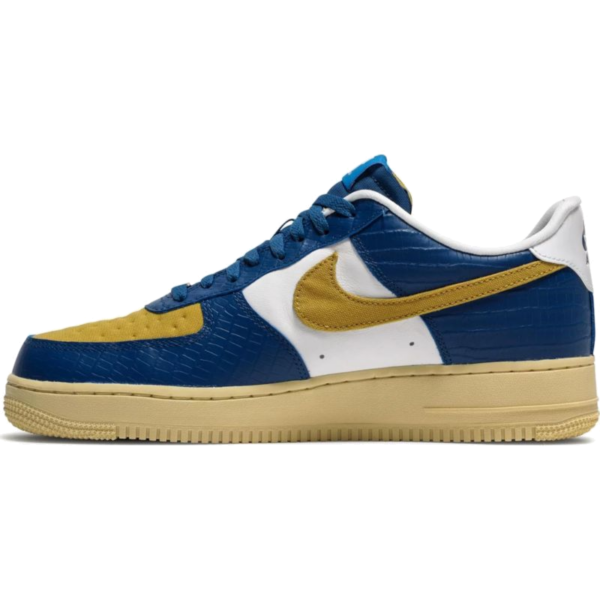 Nike Air Force 1 Low SP Undefeated 5 On It Blue Yellow Croc