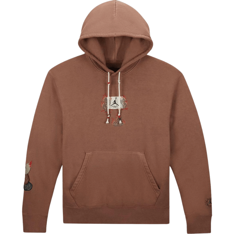 Travis Scott x Jordan Flight Graphic Hoodie Archaeo Brown