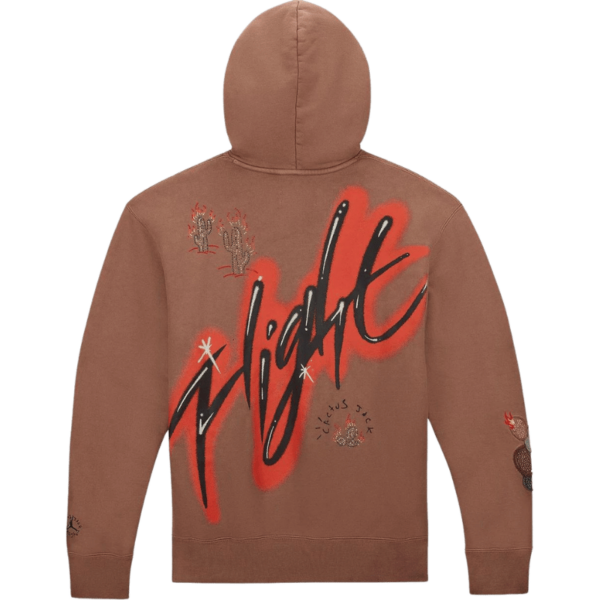 Travis Scott x Jordan Flight Graphic Hoodie Archaeo Brown