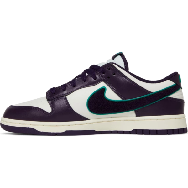Nike Dunk Low Chenille Swoosh Sail Grand Purple