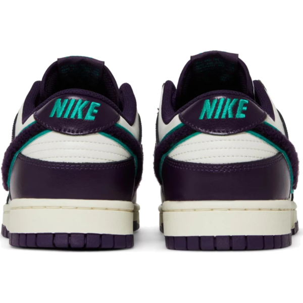 Nike Dunk Low Chenille Swoosh Sail Grand Purple