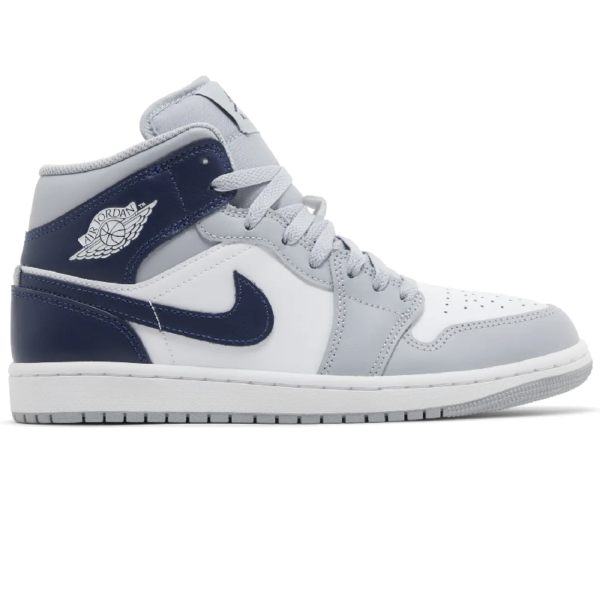 Jordan 1 Mid Wolf Grey Midnight Navy