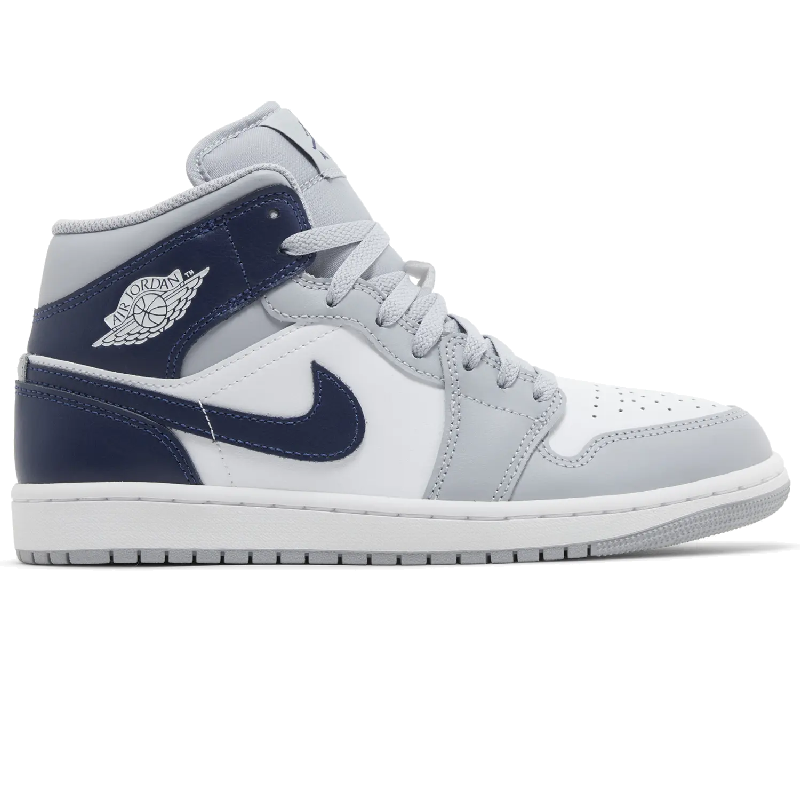 Jordan 1 Mid Wolf Grey Midnight Navy