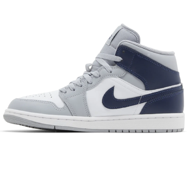 Jordan 1 Mid Wolf Grey Midnight Navy