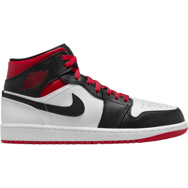Jordan 1 Mid Gym Red Black Toe