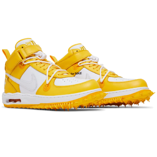 Nike Air Force 1 Mid SP Off-White Varsity Maize - Image 4