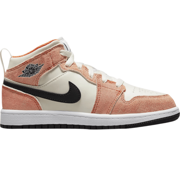 Jordan 1 Mid SE Orange Suede (PS)