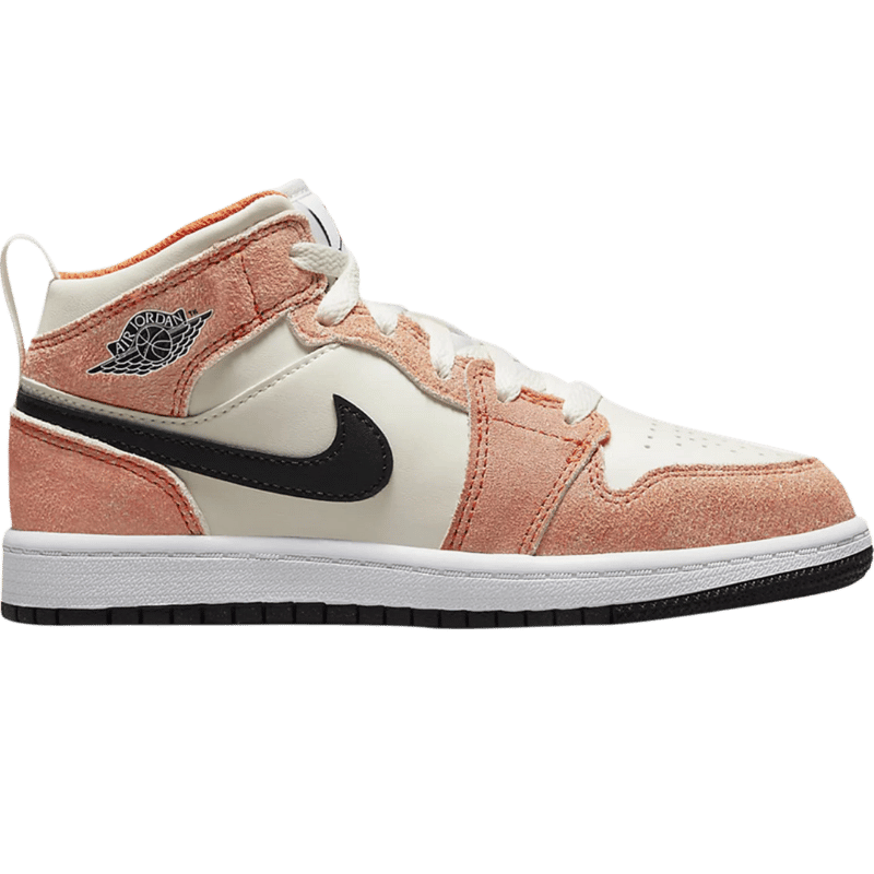 Jordan 1 Mid SE Orange Suede (PS)