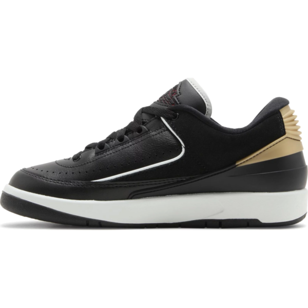 Jordan 2 Retro Low Black Metallic Gold (Women's)