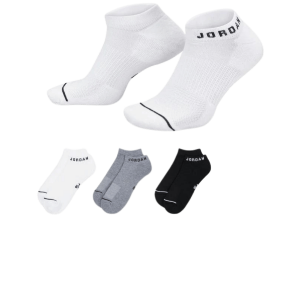 Jordan Everyday No-Show Socks 3-Pack Multi-Color