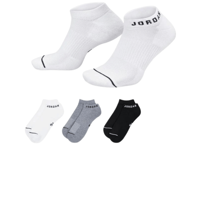 Jordan Everyday No-Show Socks 3-Pack Multi-Color