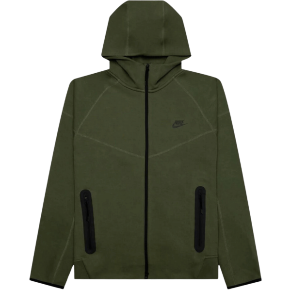 Nike Sportswear Tech Fleece Windrunner Full-Zip Hoodie Medium Olive/Black