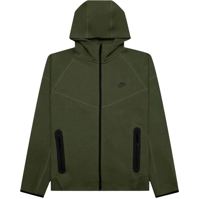 Nike Sportswear Tech Fleece Windrunner Full-Zip Hoodie Medium Olive/Black