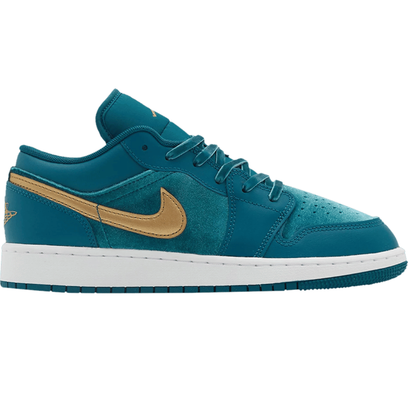 Jordan 1 Low SE Geode Teal Metallic Gold (GS)